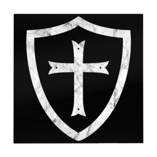 Knights Templar Cross And Shield Crusader History Mahjong Mats