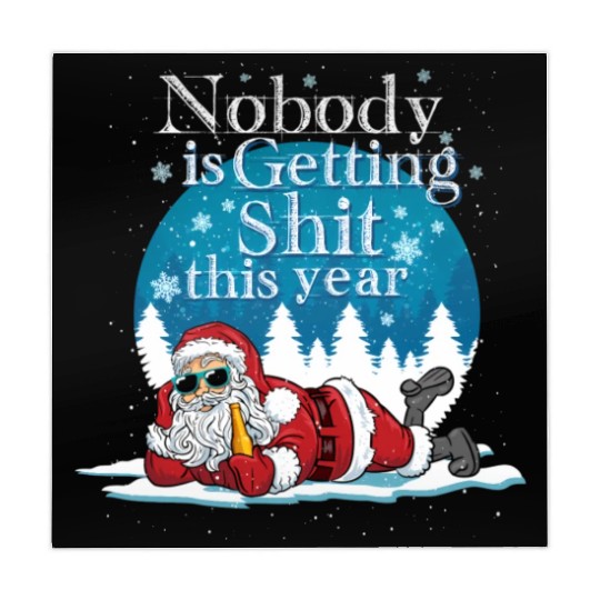 Santa 2020 Claus Ugly Bad Santa Mahjong Mats