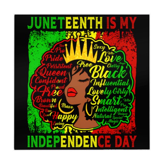 Queen Wo Juneteenth Is My Independence Free Day Mahjong Mats