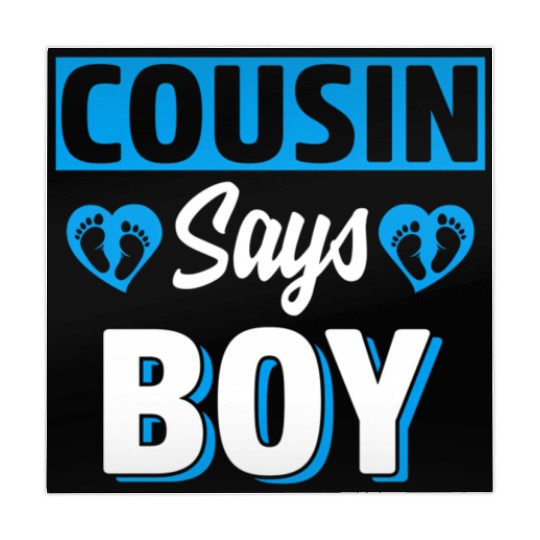 Cousin Says Gender Reveal Team Blue Baby Py Mahjong Mats