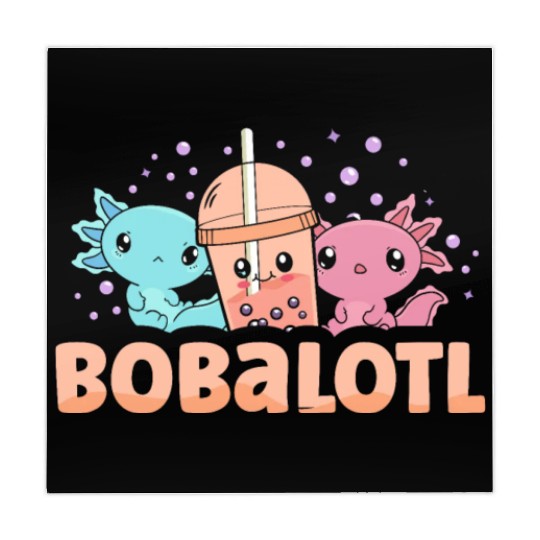 Bobalotl Bubble Tea Lover Boba Tea Drinker Axolotl Mahjong Mats