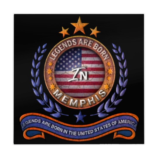 Legends of Memphis Tennessee Retro USA Flag Mahjong Mats