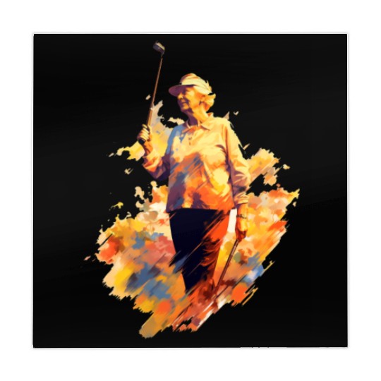 Golfer Grandma Grandmother Golf Player Golfing Mahjong Mats