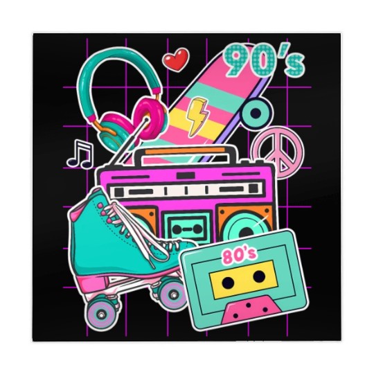 80'S 90'S Party Elements - Pop - Music Cassette Mahjong Mats