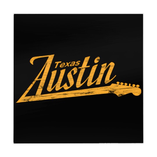 Austin Texas Guitar Neck Mahjong Mats