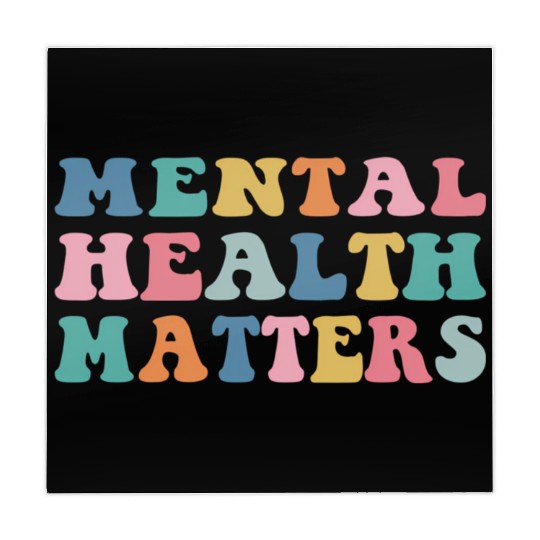 Mental Health Matters Colorful Aesthetic Preppy Mahjong Mats