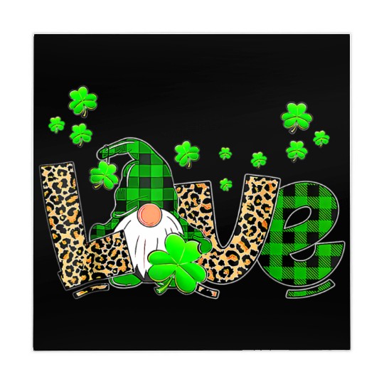 Bleached Love St Patric Day Gnomes Shamrock For Mahjong Mats