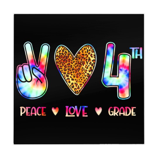 Peace Love Fourth Grade Squad Back to School Mahjong Mats