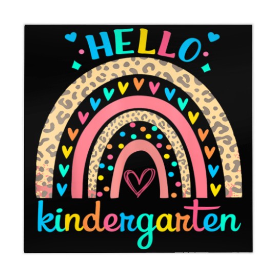 Hello Kindergarten Rainbow Heart For Teachers Mahjong Mats