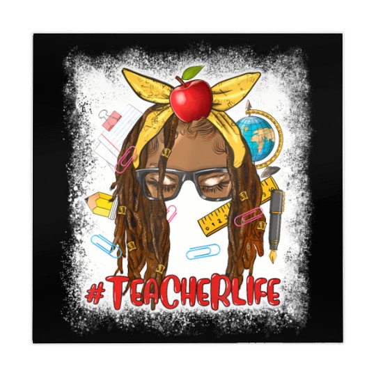 Afro Locs Teacher Life teacher day back to school Mahjong Mats