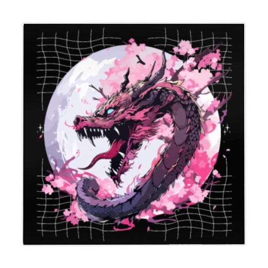 Japanese Dragon Cool Oriental Asian Dragon Humor Mahjong Mats