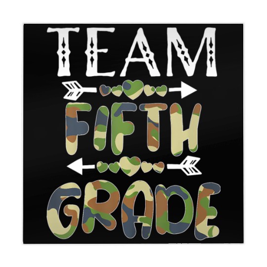Team 5th Fifth Grade Camo Teacher Student Back To Mahjong Mats