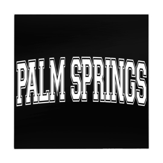 Palm Springs Ca California Usa Sports Varsity Styl Mahjong Mats