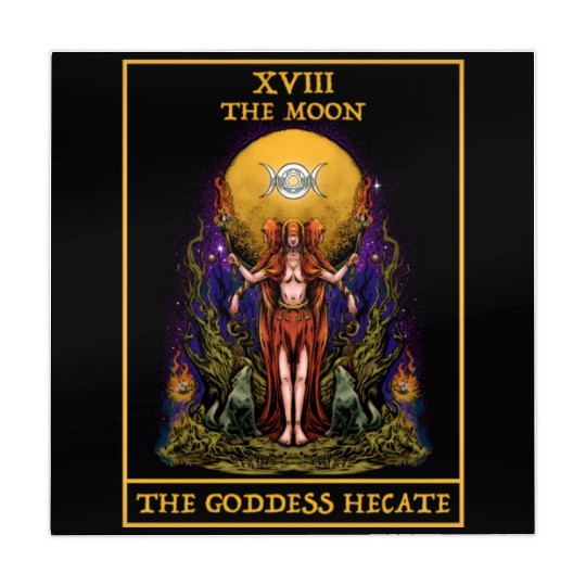 The Goddess Hecate Tarot Card Triple Moon Witch Mahjong Mats