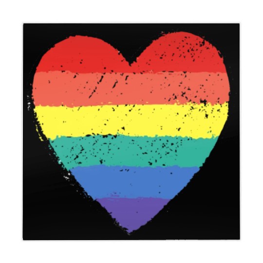 rainbow heart Mahjong Mats