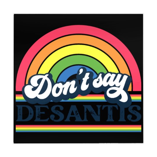 Don't Say DeSantis Rainbow liberal Florida LGBTQ Mahjong Mats