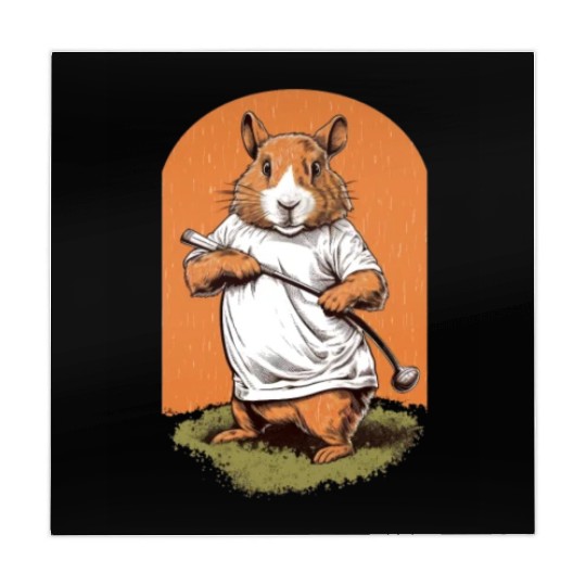 Golfer Guinea Pig Golf Club Golfing Golf Player Mahjong Mats