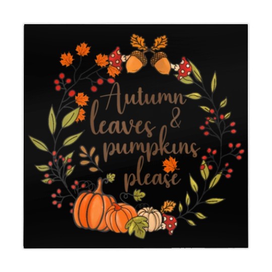 Autumn Leaves And Pumpkins Please Fall Lover Mahjong Mats