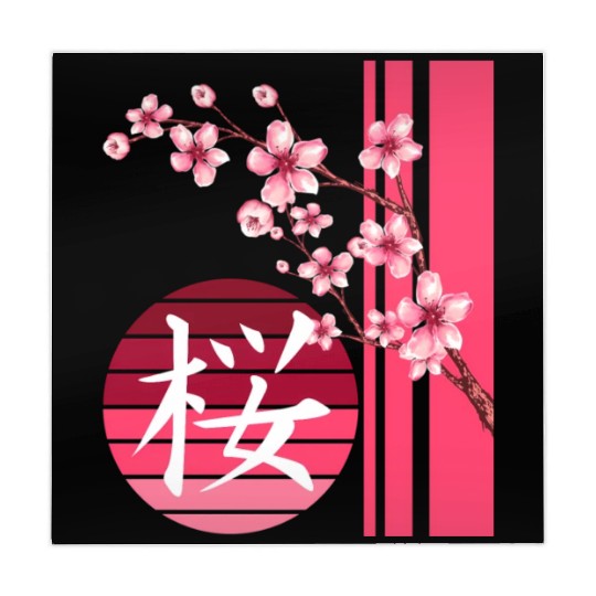 Sakura Flowers Spring Cherry Blossoms Japanese Kan Mahjong Mats