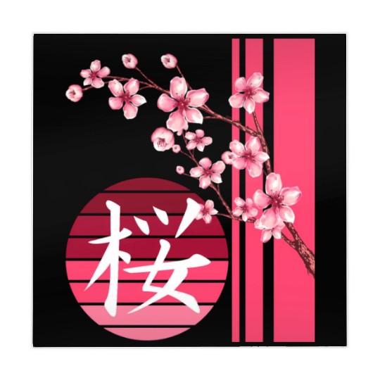 Sakura Flowers Spring Cherry Blossoms Japanese Kan Mahjong Mats