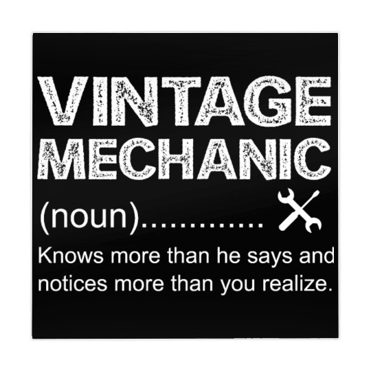 Vintage Mechanic Noun Mahjong Mats