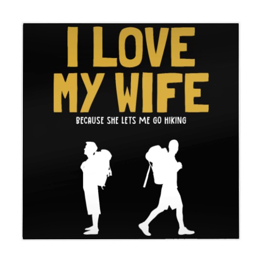 I love my Wife Hiking Outdoor Wander Backpacking Mahjong Mats