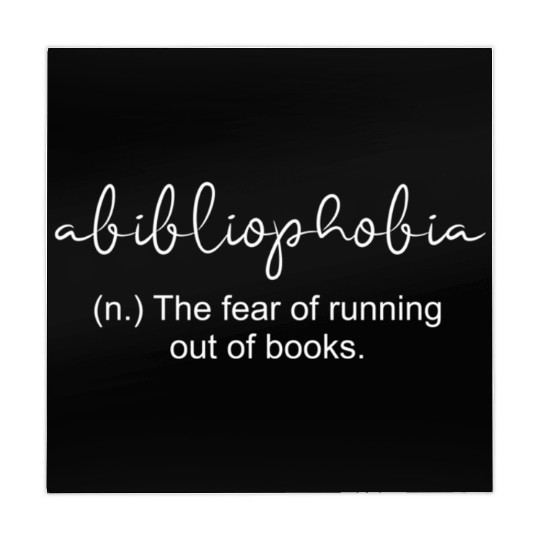 Abibliophobia Definition Book Reading Bookworm Mahjong Mats