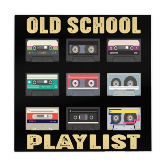 Old School Playlist Retro 80s 90s Music Party Mahjong Mats