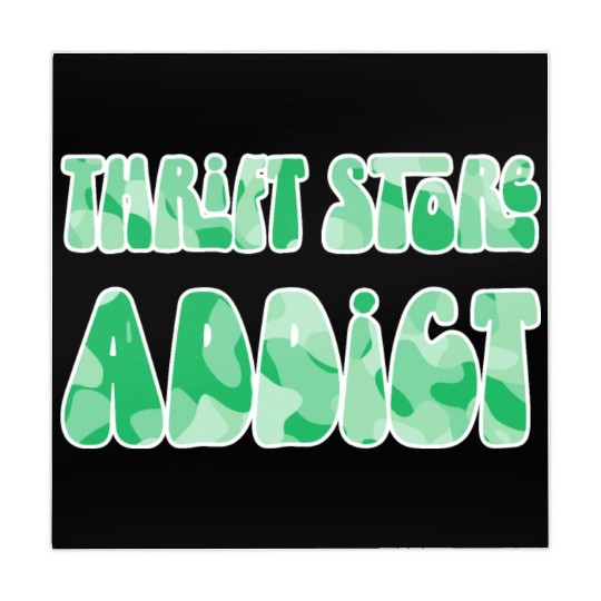 Thrift Store Addict green camo Mahjong Mats