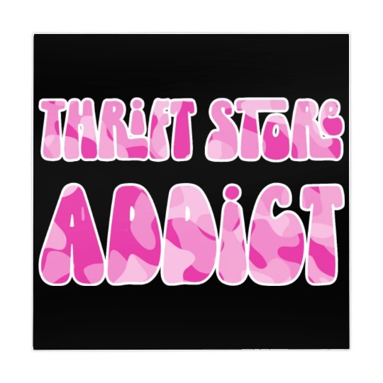 Thrift Store Addict pink camo Mahjong Mats