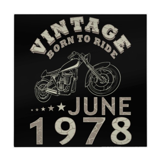 Biker motorcycle June 1978 45 years saying Mahjong Mats