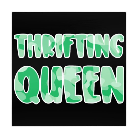 Thrifting Queen green camo Mahjong Mats