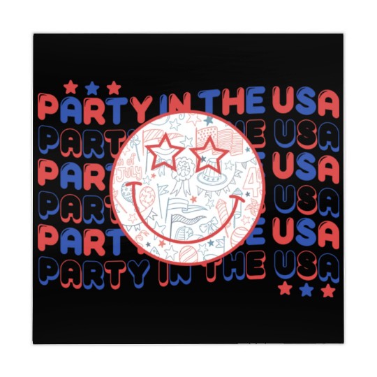 Party In The Usa Hot Dog Love Funny Fourth Of July Mahjong Mats