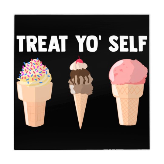 Ice Cream Treat Yo' Self Summertime Sherbet Gelato Mahjong Mats