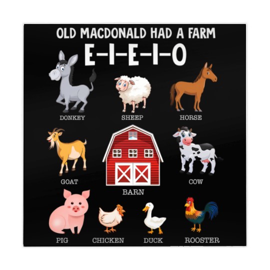 Toddler Farm Animals Old Macdonald Had A Farm Mahjong Mats