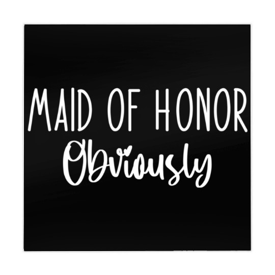 Maid Honor Obviously Bridesmaid Bridal Party Mahjong Mats