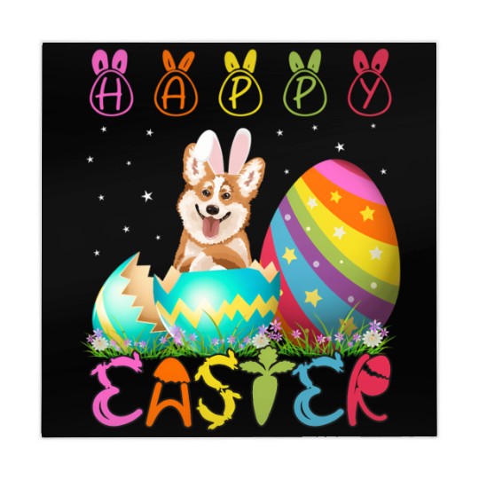 Easter Day Corgi Dog Family Easter Mahjong Mats