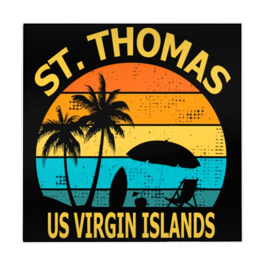 Travel St Thomas Us Virgin Islands Vacation Souven Mahjong Mats