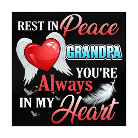 Rest In Peace Grandpa'S Always In My He Rip Grandf Mahjong Mats