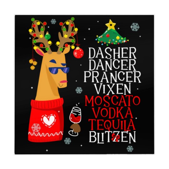 Dasher Dancer Prancer Alcohol Dasher Dancer Wo'S Mahjong Mats