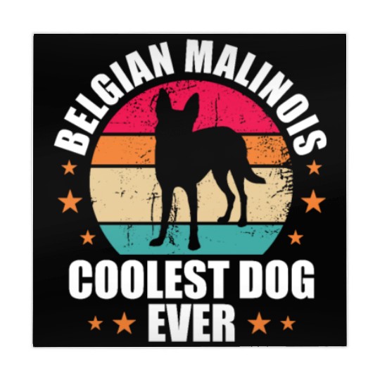 Belgian Malinois Coolest Dog Ever Retro Vintage Mahjong Mats