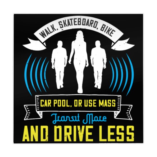Walk Skateboard Bike Car Pool Or Use Mass Transit Mahjong Mats