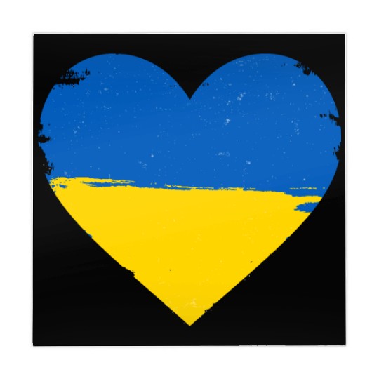 Ukraine Flag Ukrainian Heart Mahjong Mats