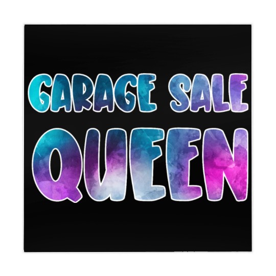 Garage Sale Queen blue purple watercolor Mahjong Mats