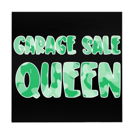 Garage Sale Queen green camo Mahjong Mats