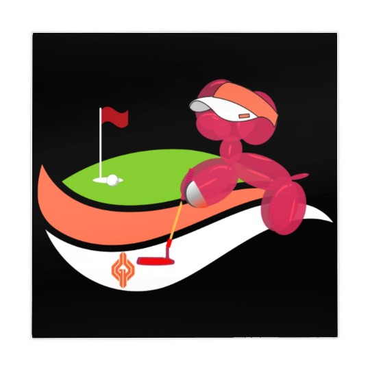 Summer Golf Balloon Dog Mahjong Mats