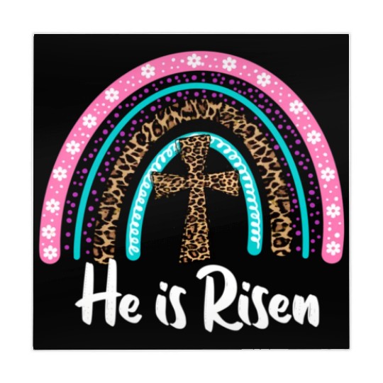 Easter For Christian N Mom He Is Risen Leopard Mahjong Mats