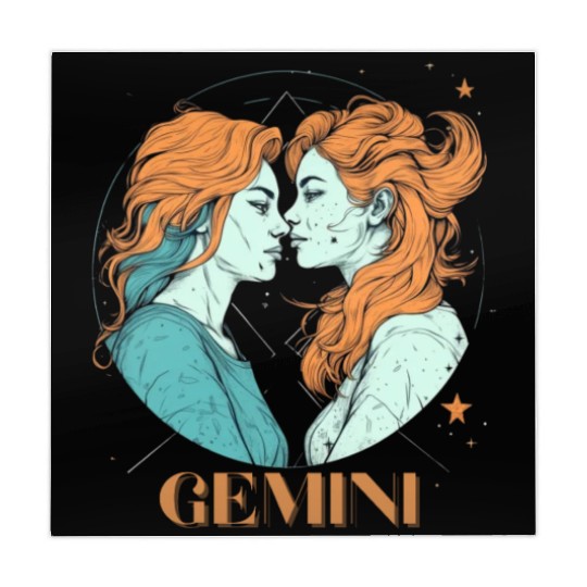 Lesbian Gemini zodiac sign gay girls horoscope Mahjong Mats