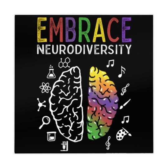 Neurodiversity Embrace Adhd Autism Asd Brain Mahjong Mats