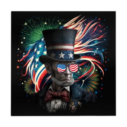 Merica Lincoln Independence Day Party 4th July Mahjong Mats